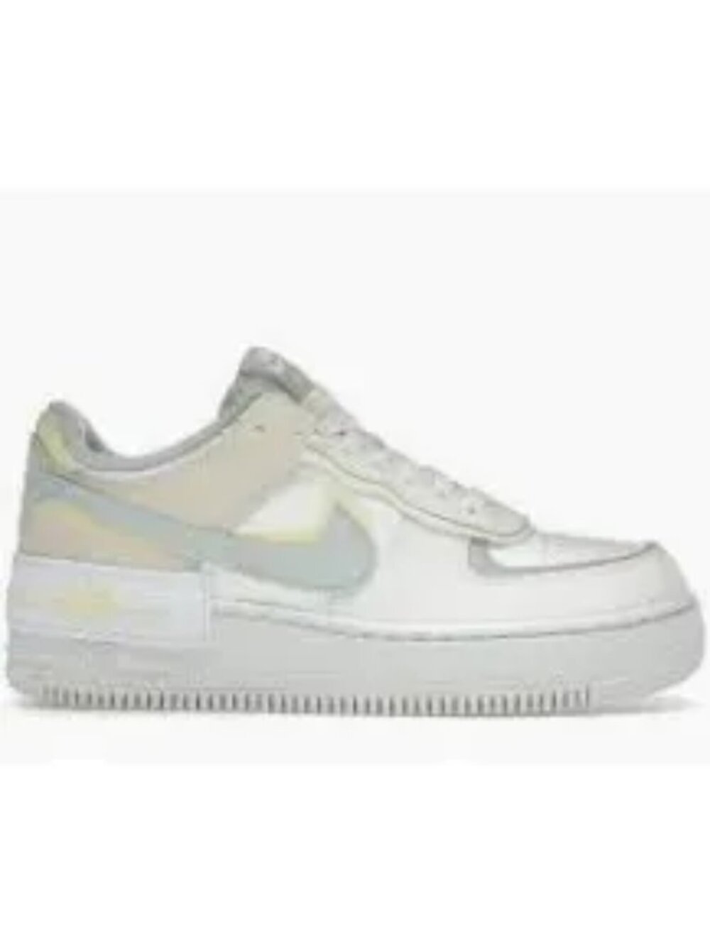 Nike Air Force 1 Shadow Sail Light Silver Citron Tint, Size 8
